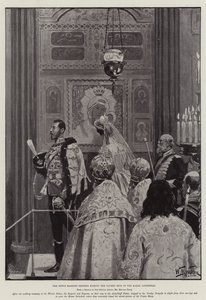 Il matrimonio di Nicola II, zar di Russia da William Barnes Wollen